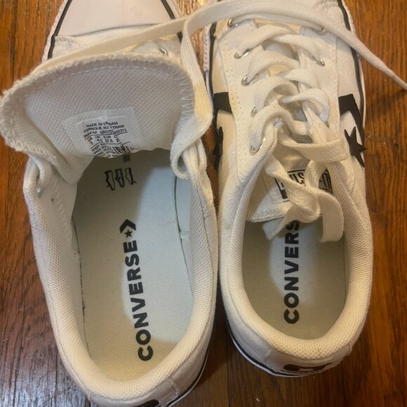 Converse Star Player Sneakers - White Sneakers - Canvas - Low Top Chuck Taylors - Picture 8 of 8